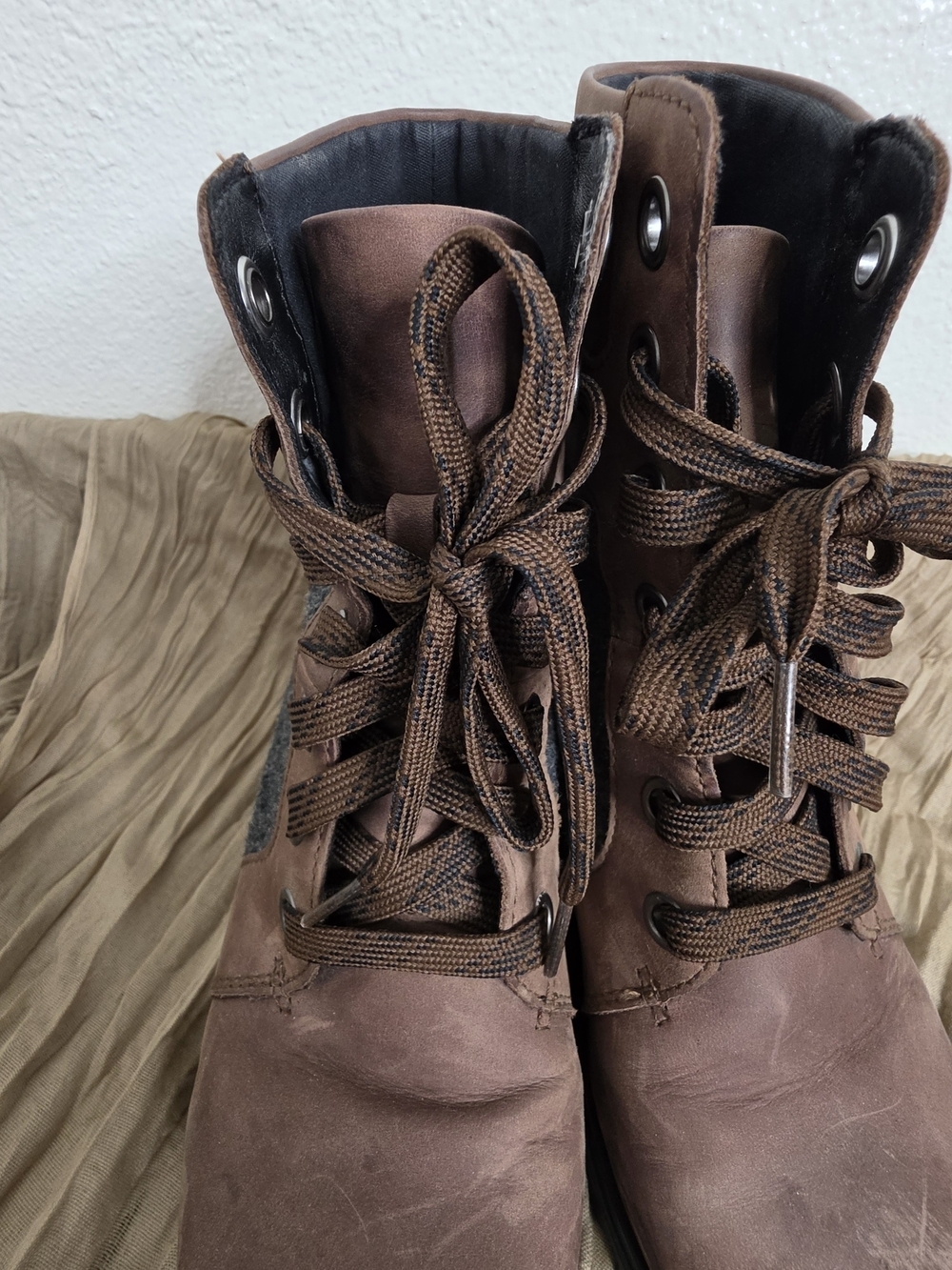 Sorel Joan Of Arctic Wedge III Lexi Boots Size 9 Waterproof Leather & Grey Felt - Picture 9 of 11